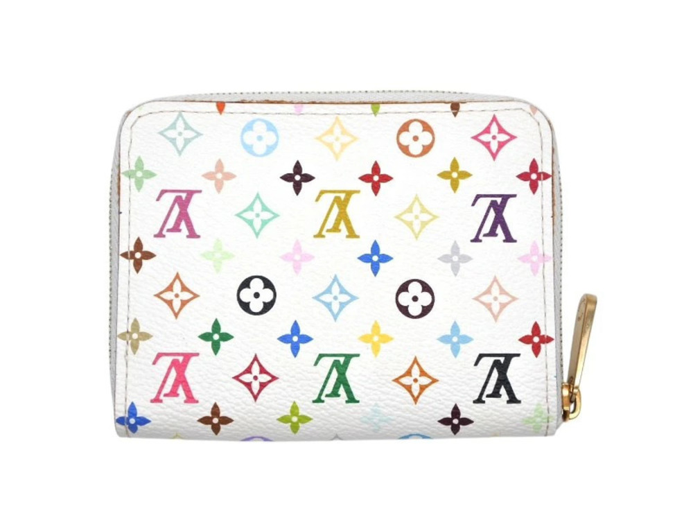 LOUIS VUITTON LV Zippy Coin by Takashi Murakami Case Multicolor